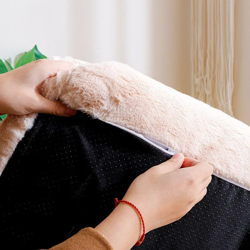 Sofá Cama De Luxo Para Gatos Inverno Ninho Quente Pequenos Cães Médios Confortável De Pelúcia Cachorros — imagen 4