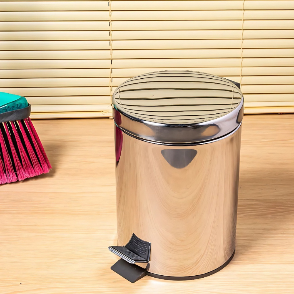 Lixeira Banheiro Inox 5 Litros + Escova Sanitária Inox Ou Itens Avulsos — imagen 4