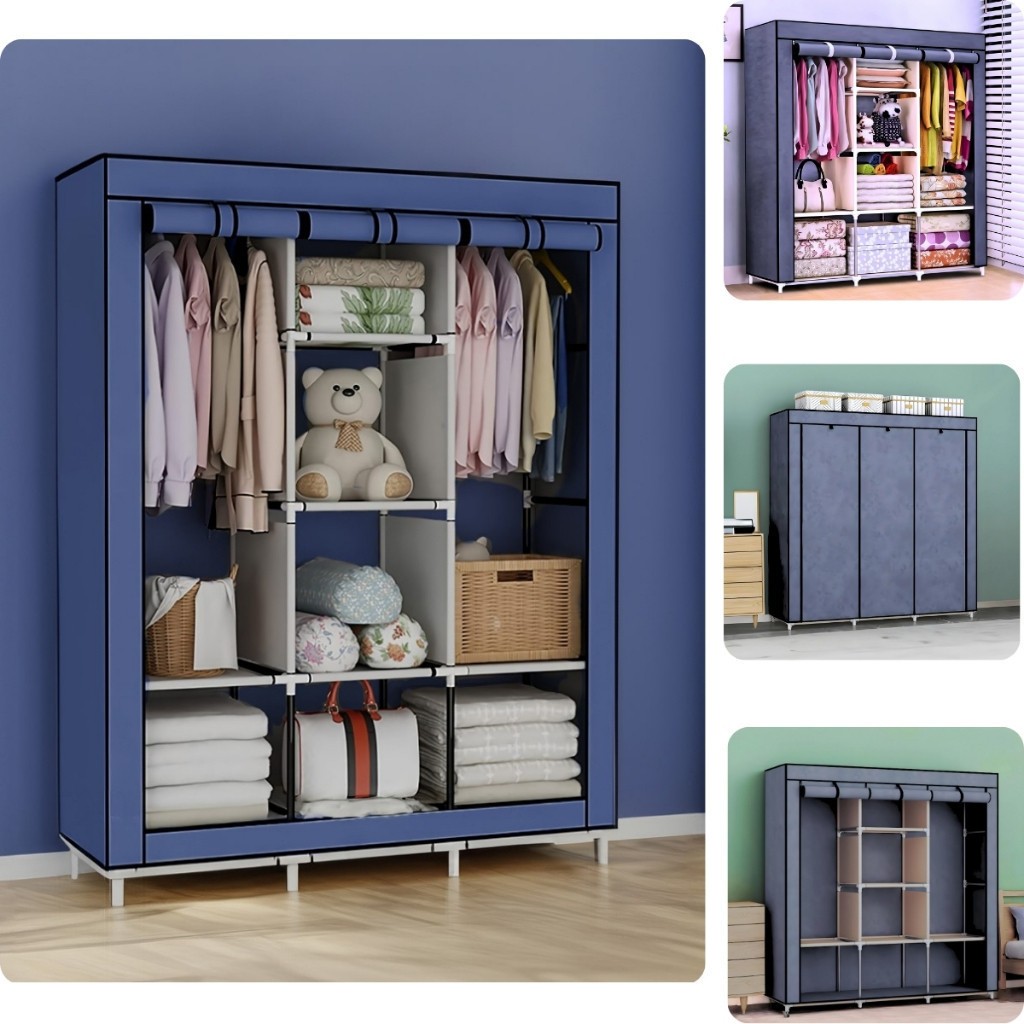 Guarda Roupa Portátil Desmontável Organizador Prático Solteiro e Casal — imagen 7
