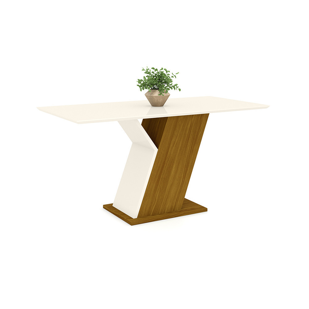Conjunto Sala de Jantar Mesa 120 Cm Tampo MDF 4 Cadeiras Lupita Casa 812 — imagen 6
