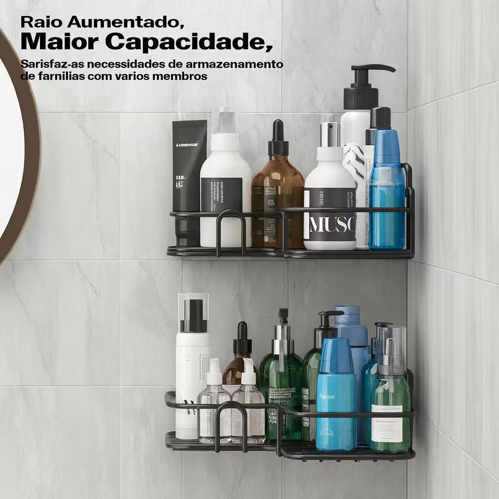 Prateleiras para Banheiro com Suporte e Alto Adesivos – Organizador de Shampoo, Sabonete, Cozinha e Lavanderia — imagen 6