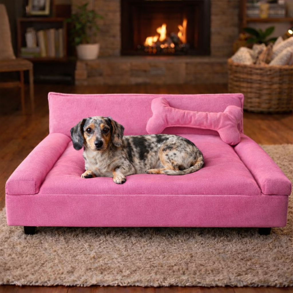 Sofá para Cachorro Porte Pequeno e Médio - Poltrona para Pet - Cama Caminha para Cachorro Gato Animais Veludo — imagen 2