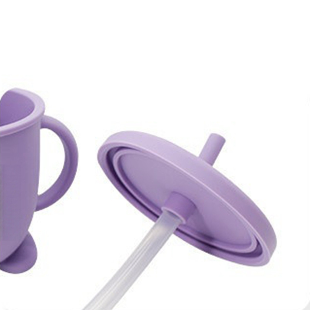 Kit Talheres bebê silicone 4/6/8 Peças Talheres Infantil Com Ventosa Canudo Colher Babador Garfo — imagen 6