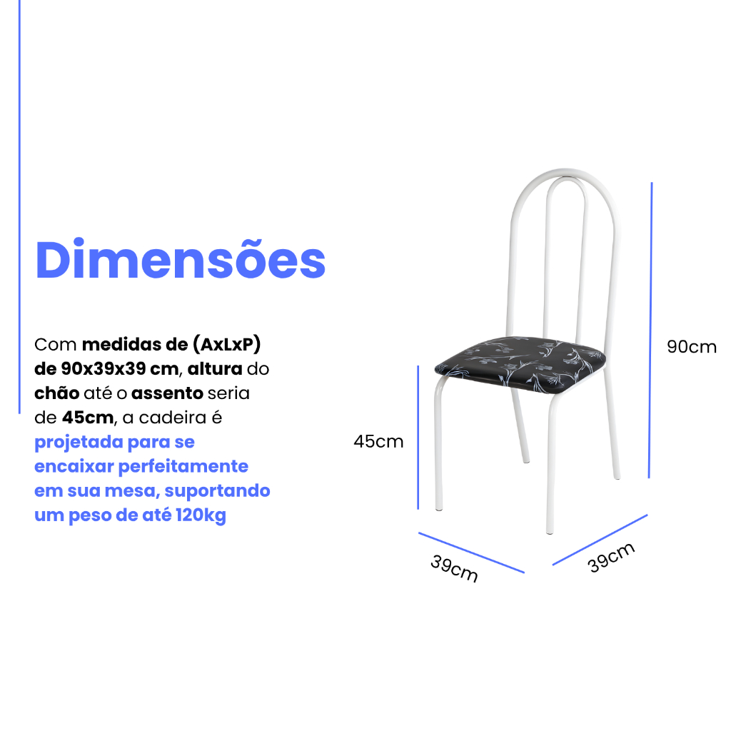 Conjunto Jogo de Mesa Jantar 4 Lugares Cadeiras Retangular Para Cozinha Apartamento Pequeno — imagen 6