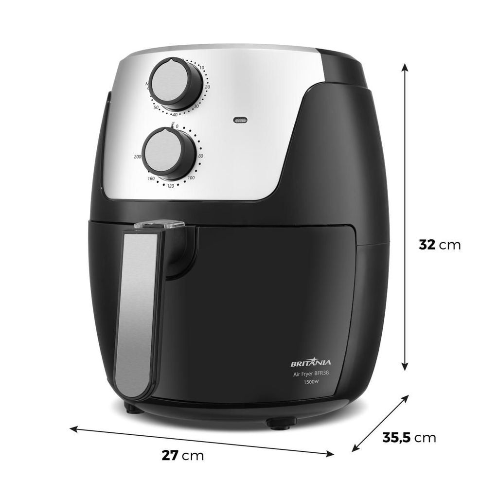 Air Fryer Britânia 4,2L Dura Mais 1500W BFR38 — imagen 6