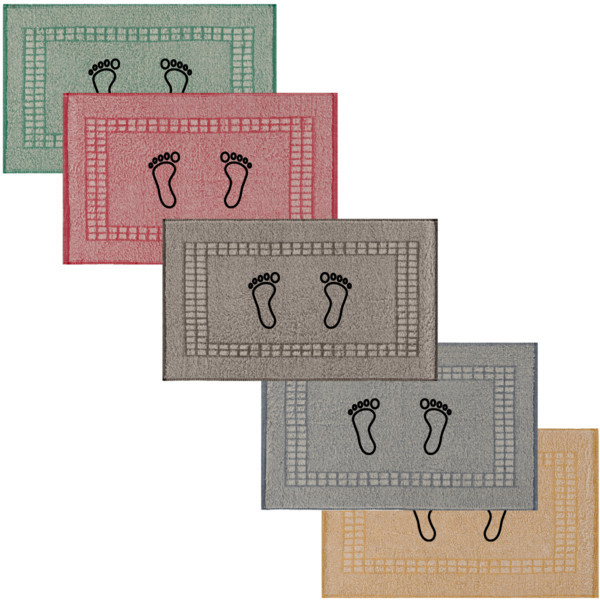 Kit 6 Tapetes Piso Para Banheiro Atoalhado Saída de Box Pezinho 100% Algodão 40x60cm — imagen 8