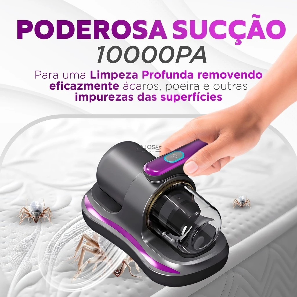 Aspirador Removedor de Ácaros Colchão Sofá Elétrico Esterilizador UV 5V 100W Potência Portátil — imagen 2
