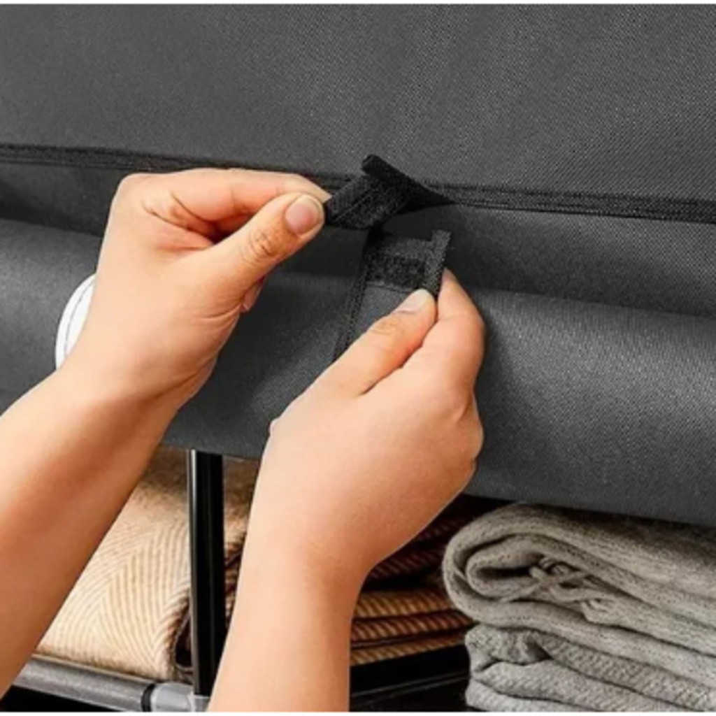 Guarda Roupa Portátil Desmontável Organizador Prático Solteiro e Casal — imagen 6