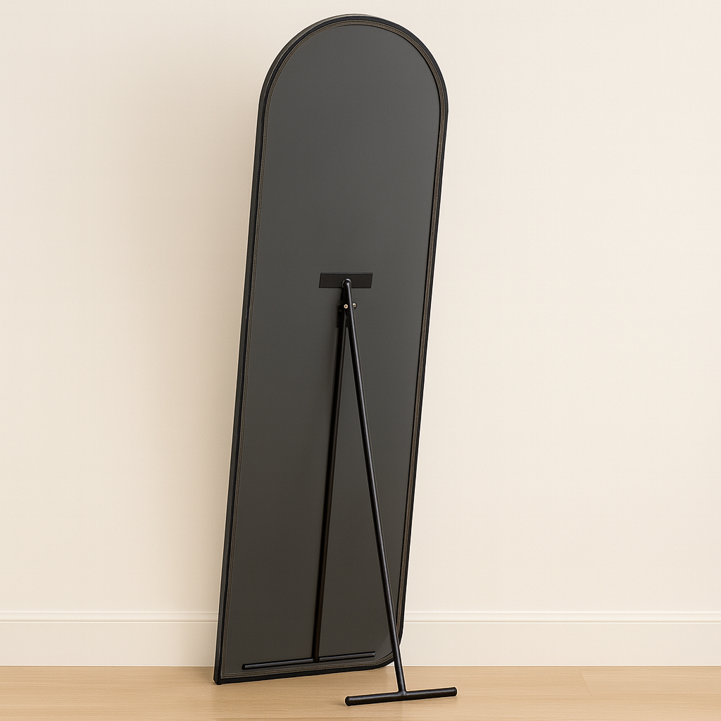 Espelho Corpo Inteiro 40cm x 110cm Grande De Chão Portal Moldura Couro Decoração Sala Loja Closet — imagen 7