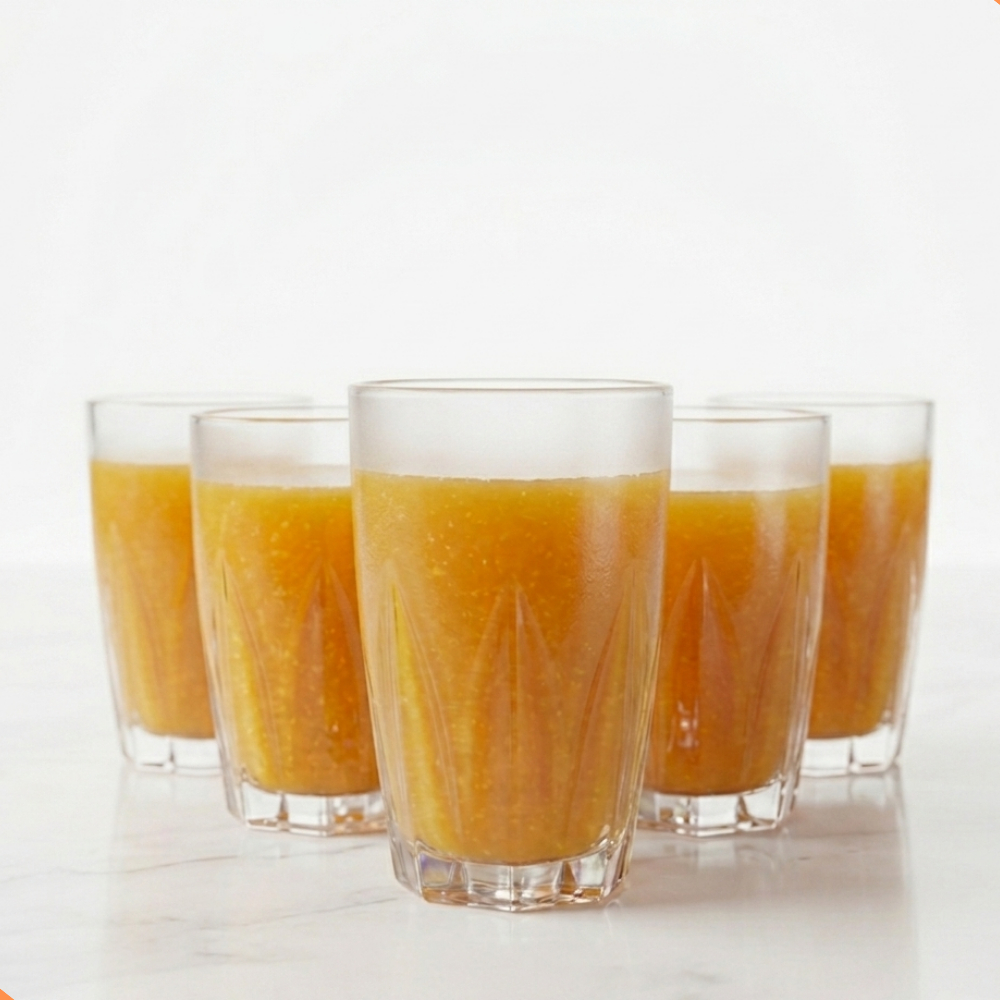 Jogo De Copos Em Vidro Kit 6 Peças Cozinha Água Suco — imagen 7