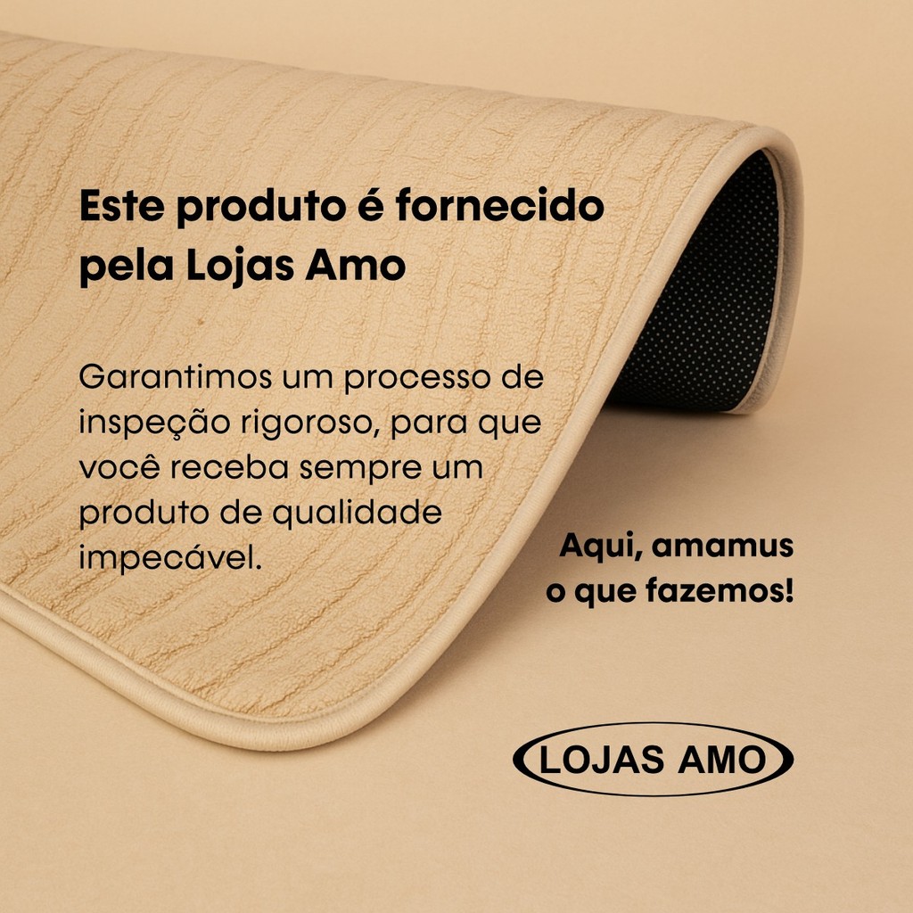 Kit Jogo 3 Peças Tapete Banheiro Premium Estampas Toque Macio Peluciado Antiderrapante Várias Cores — imagen 8