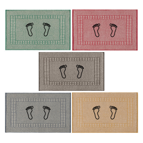 Kit 6 Tapetes Piso Para Banheiro Atoalhado Saída de Box Pezinho 100% Algodão 40x60cm — imagen 7