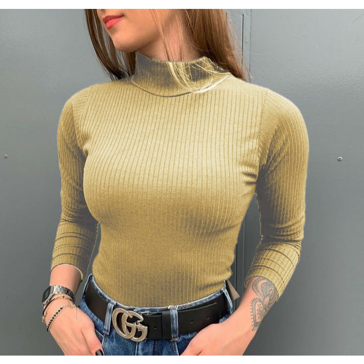 KIT 3 Blusa Termica Feminina Blusa De Frio Feminina Blusa Gola Alta Feminino Blusas Cacharrel — imagen 7