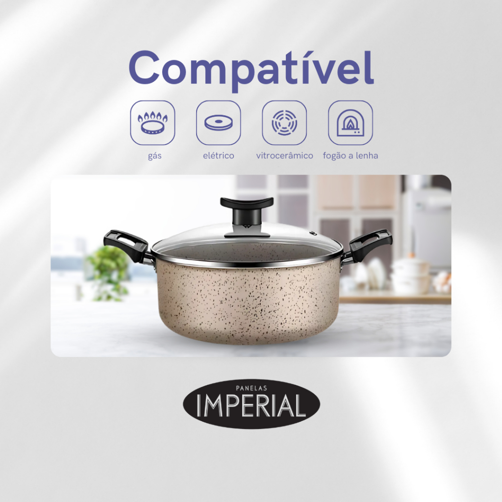 Jogo De Panelas 10 Peças Antiaderente Conjunto Caçarola Frigideira Fervedor Cor Coffee Cappuccino Kit Talheres — imagen 7