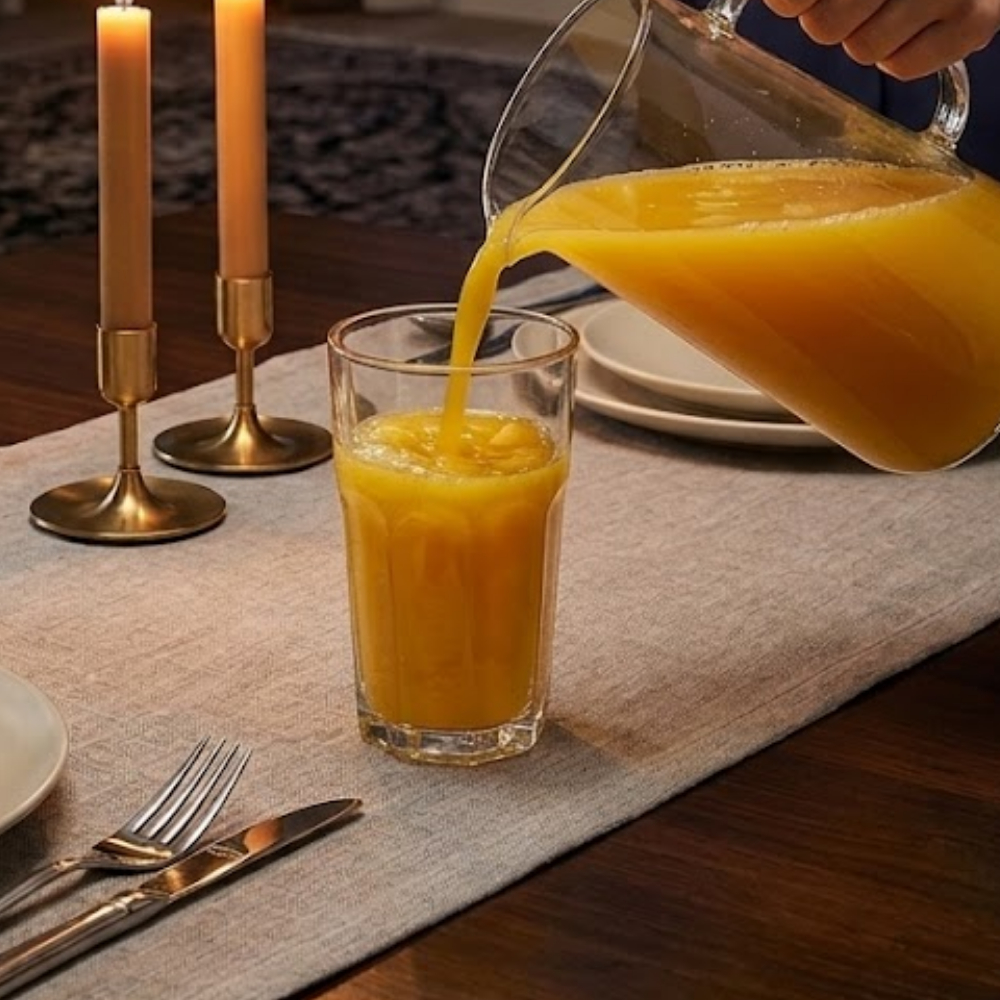 Jogo De Copos Em Vidro Kit 6 Peças Cozinha Água Suco Drink Refrigerante 350ml Mesa Posta Casa Nova — imagen 4