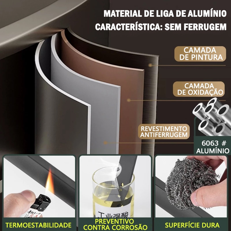 ouro Suporte De Shampoo Prateleiras De Banheiro Sem Furo — imagen 5