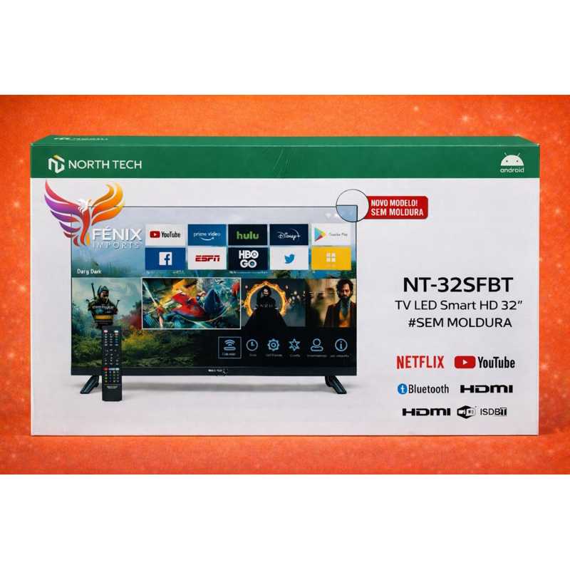 Smart TV 32" North Tech HD WiFi Bluetooth Netflix YouTube HDMI Loja de Aplicativos — imagen 7