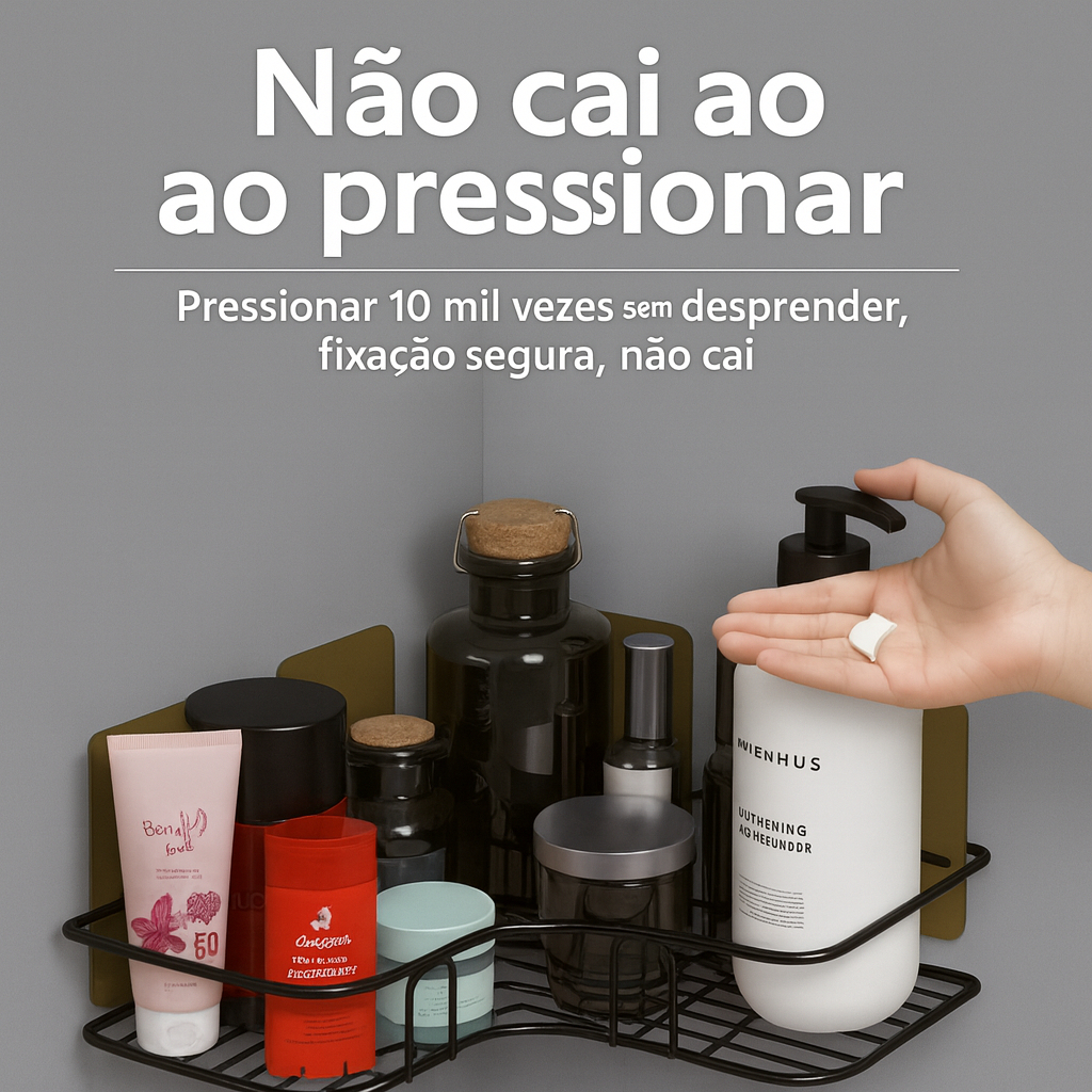 Prateleiras para Banheiro com Suporte e Alto Adesivos – Organizador de Shampoo, Sabonete, Cozinha e Lavanderia — imagen 7