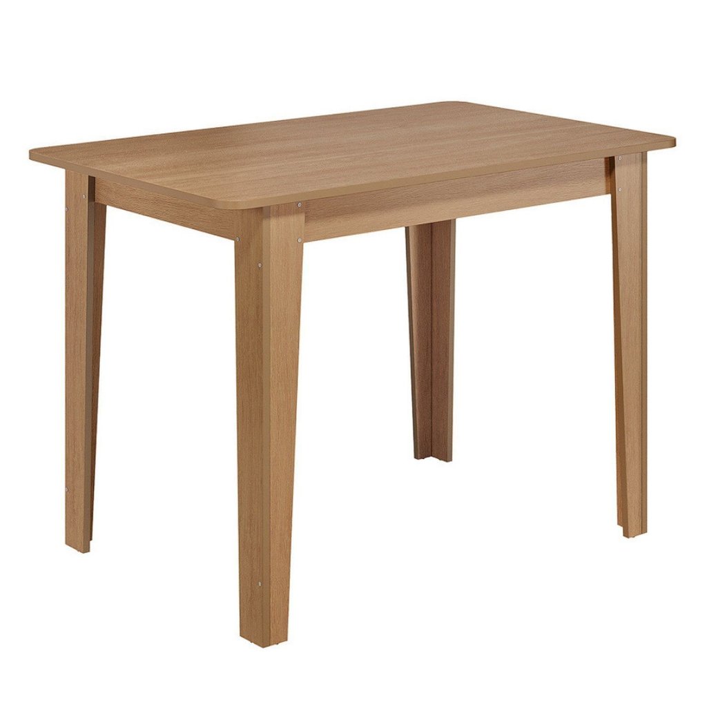 Conjunto de Jantar 4 Lugares com Mesa Retangular Tampo Mdf 1,10m e 4 Cadeiras Delta Nicoli Mel/Bege — imagen 4