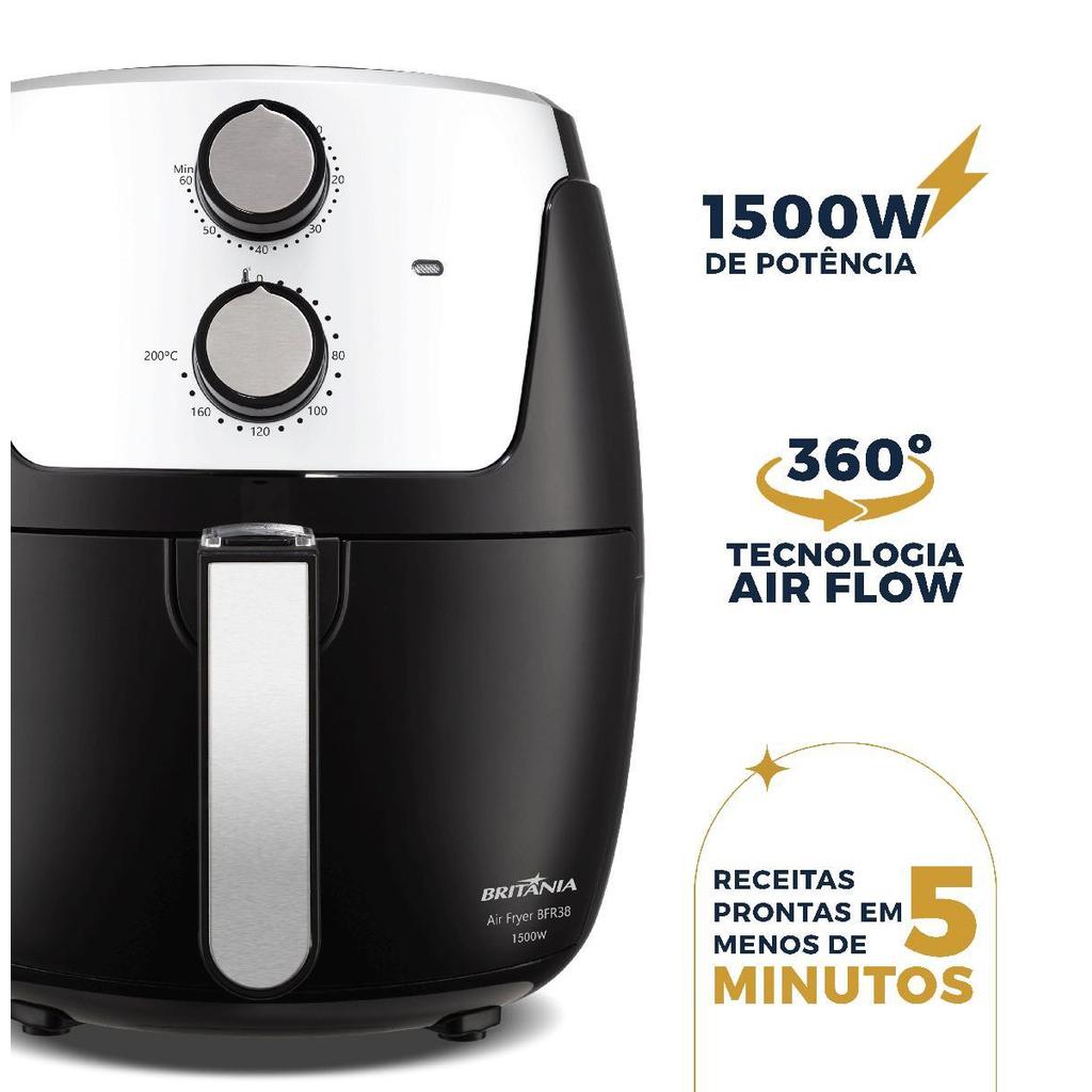 Air Fryer Britânia 4,2L Dura Mais 1500W BFR38 — imagen 4