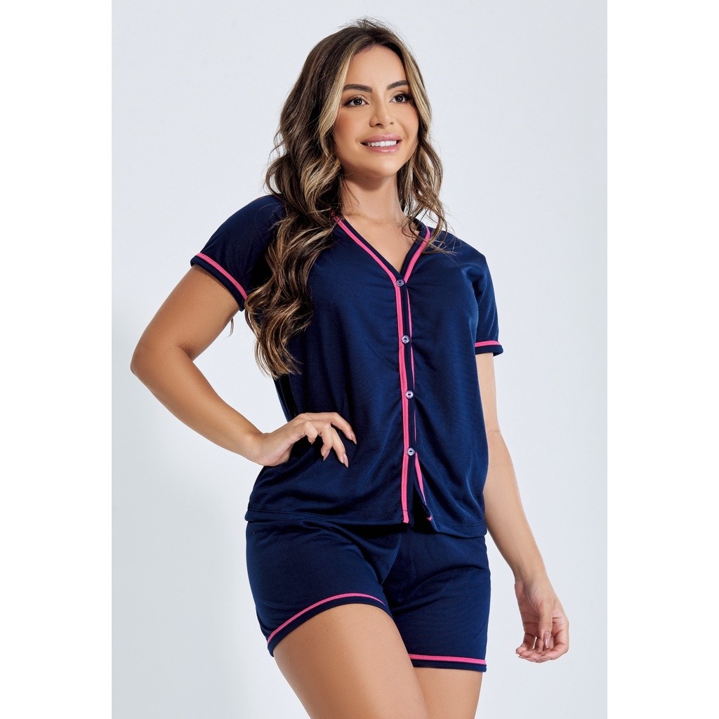 Promoção Pijama Curto Em Malha Blogueirinha Short e Blusa Amamentação — imagen 2