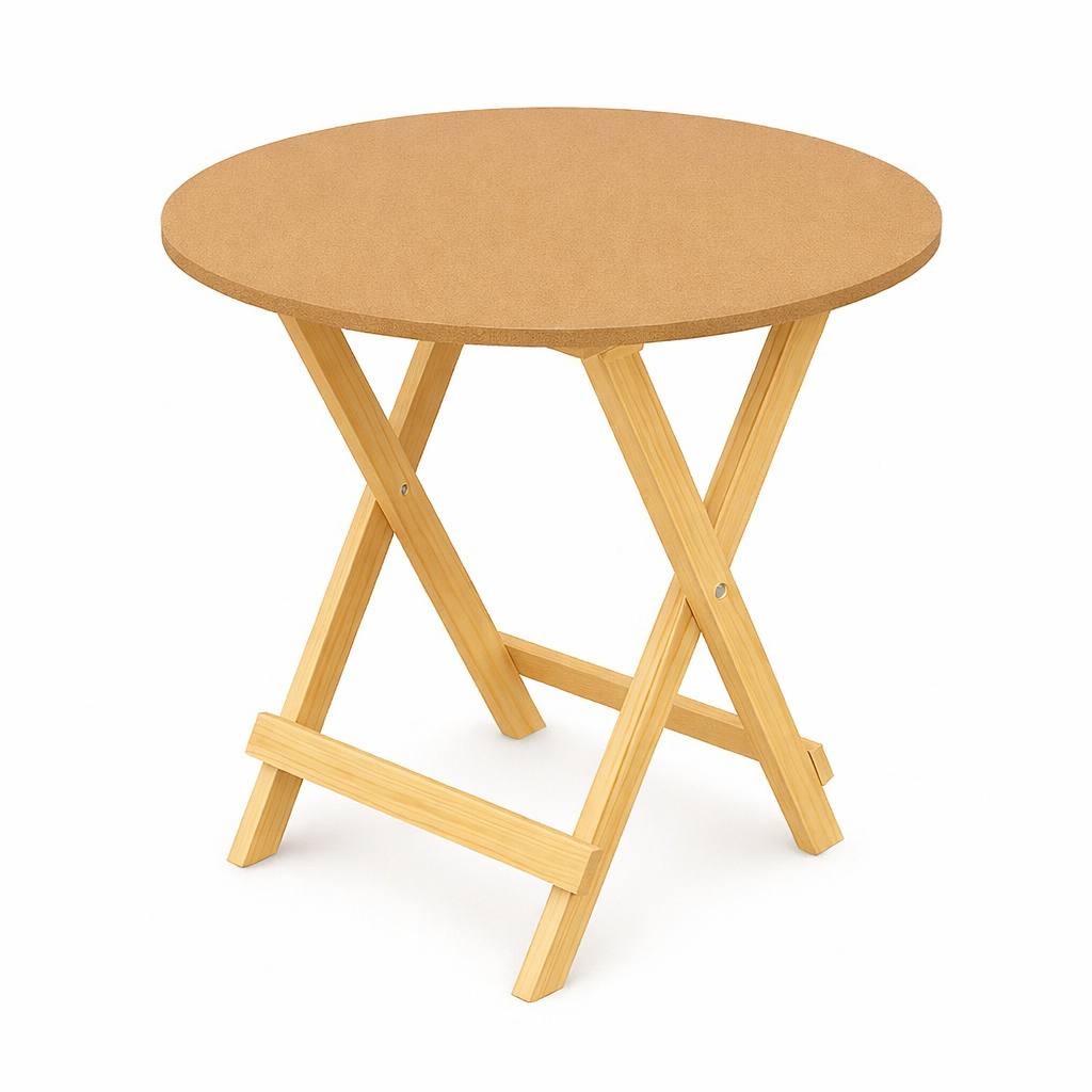Mesa Redonda MDF Compacta – Perfeita para Kitnet e Espaços Pequenos — imagen 4