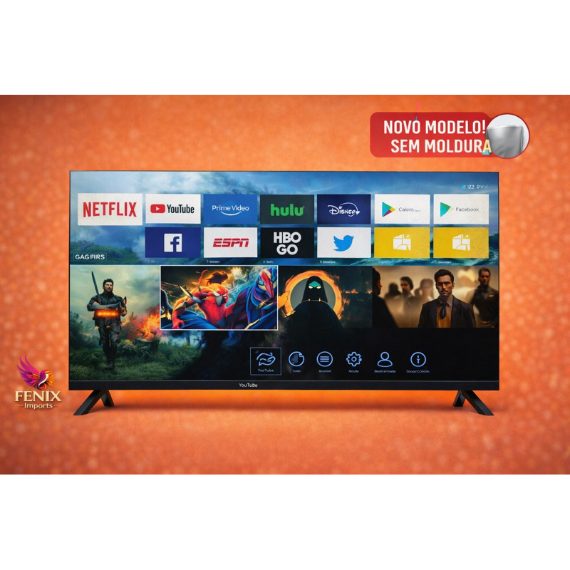 Smart TV 32" North Tech HD WiFi Bluetooth Netflix YouTube HDMI Loja de Aplicativos — imagen 8