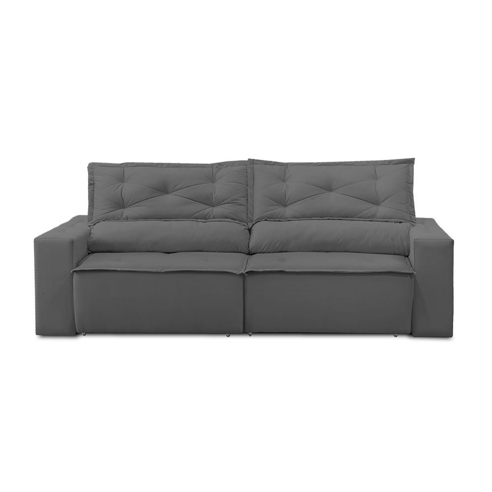 Sofá Retrátil e Reclinável 2 lugares com Molas 1,50m Livia Suede Adonai Estofados — imagen 4