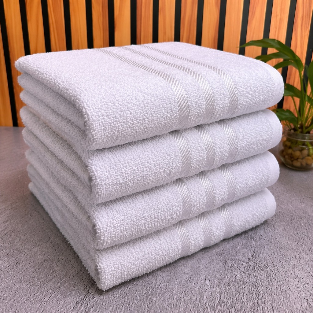 Kit 4 Toalhas - Banho Felpudas Ultra Macias 100% Algodão Puro 1,30x65cm Conforto e Qualidade — imagen 7