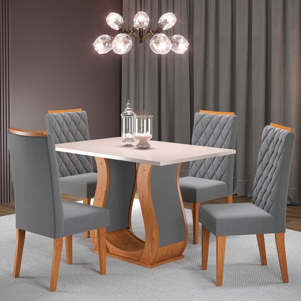 Mesa de Jantar 4 Lugares Los Angeles — imagen 5