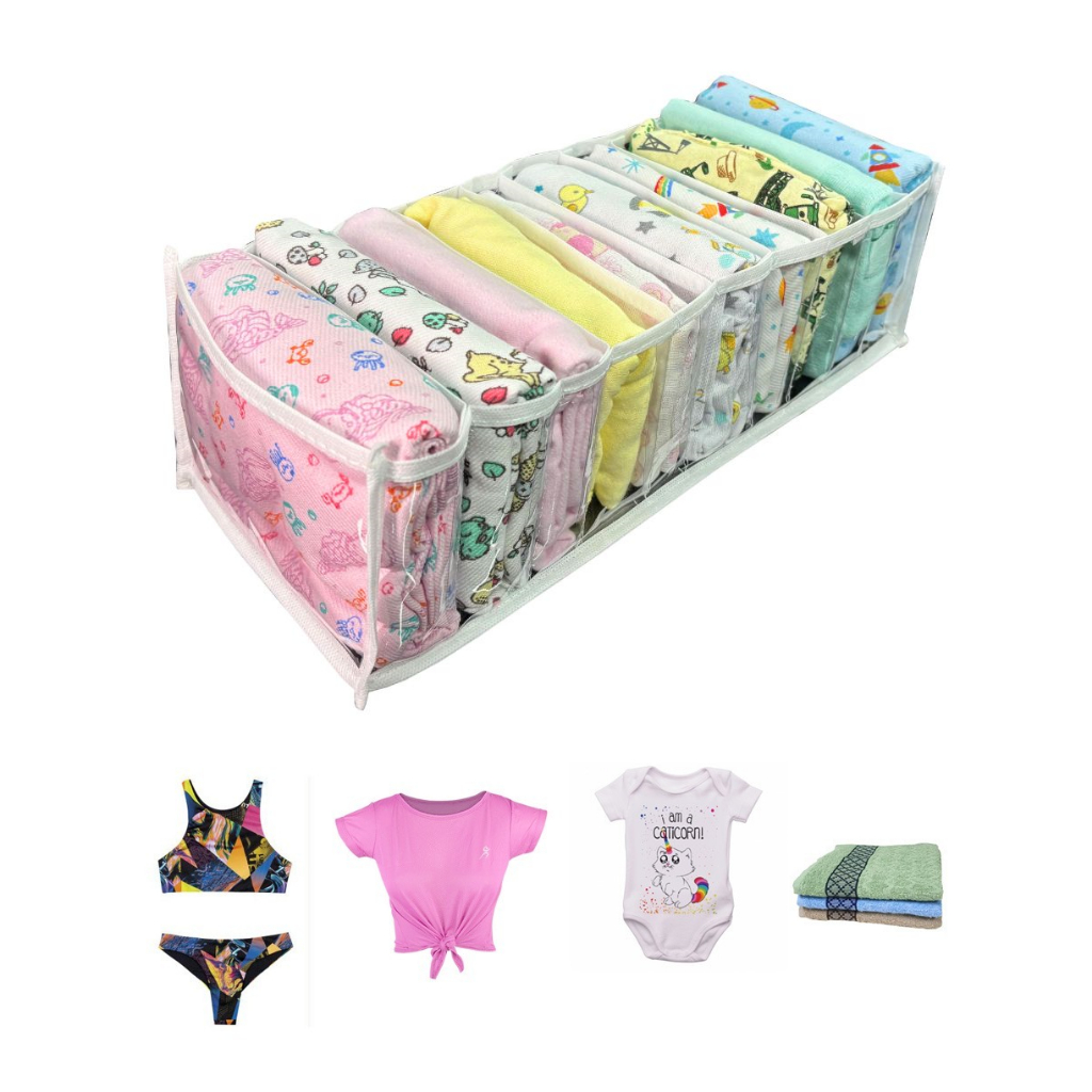 Kit Colmeia Organizadora de gavetas/Guarda Roupa P, M, G e GG - Maison Plus — imagen 4