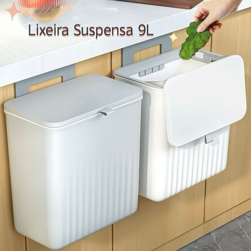 kit banheiro lixeira suspensa+Escova de Silicone p/Vaso Sanitário 2em1 Base de Banheiro Privada-acessorios para banheiro — imagen 3