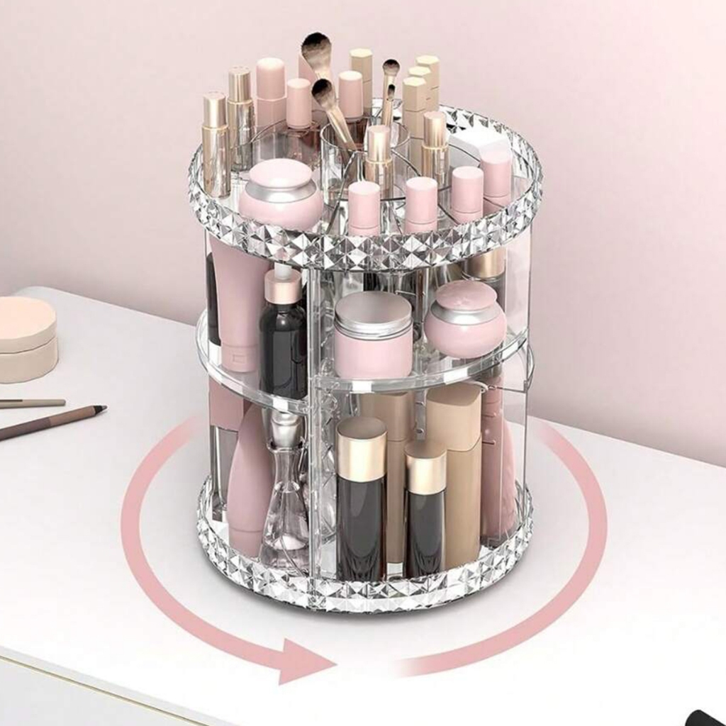 Organizador de maquiagem Acrílico  Giratório 360º Suporte Para Cosméticos — imagen 8