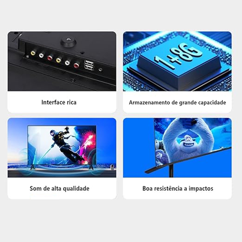 Smart TV 24/32 polegadas LED HD Wi-Fi TV 60Hz 32wdsnbx 100/240v Android 14 — imagen 4