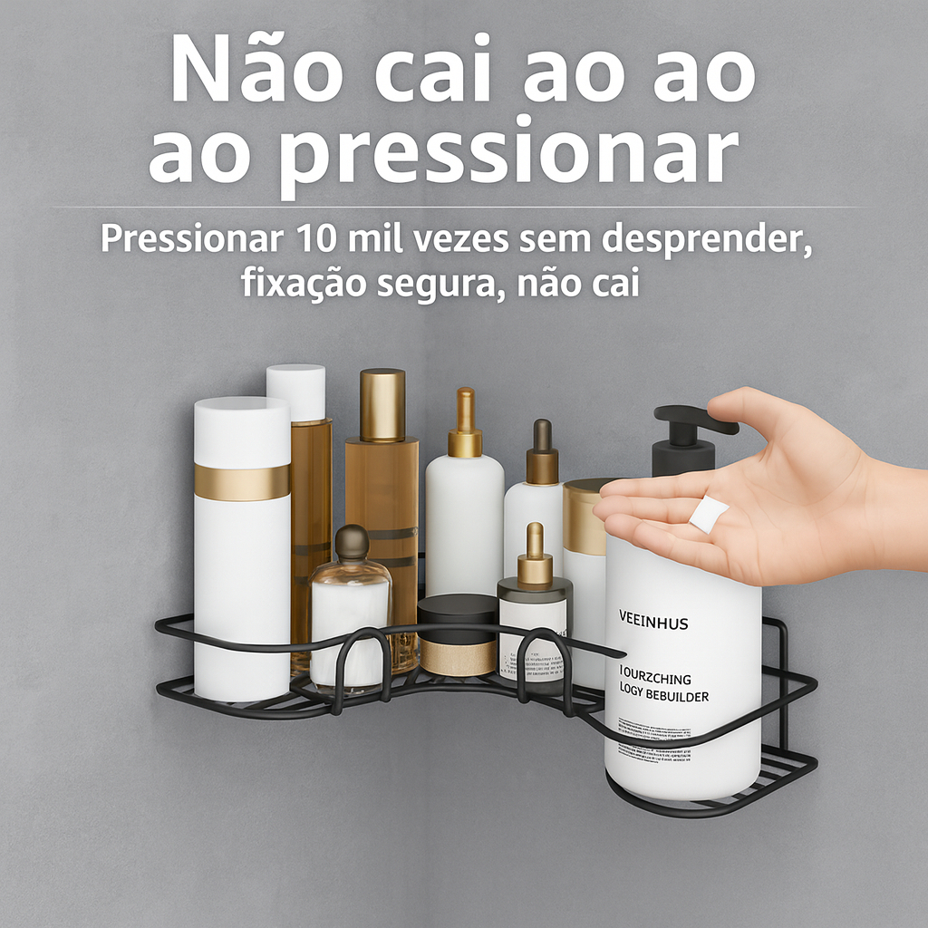 Prateleiras para Banheiro com Suporte e Alto Adesivos – Organizador de Shampoo, Sabonete, Cozinha e Lavanderia — imagen 8