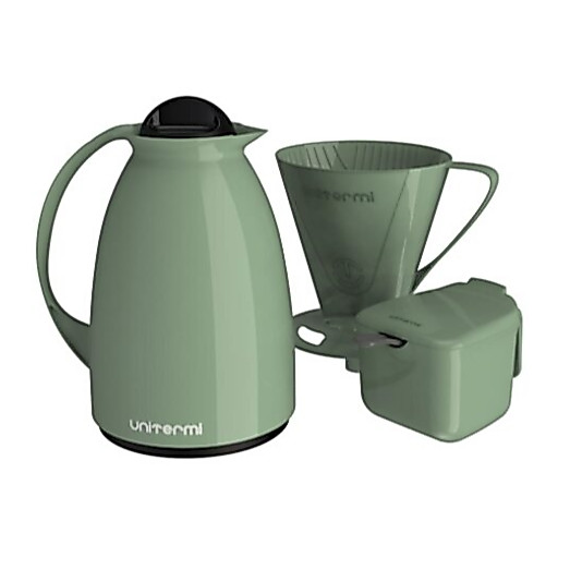 Kit Garrafa Temica Cafe 650ml Açucareiro Suporte Para filtro 102 e103 Unitermi Kit Cafe Pratico — imagen 5