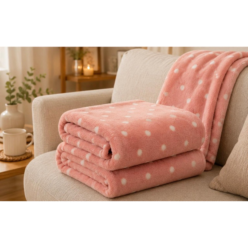 Manta Cobertor Casal Queen Mantinha Inverno Microfibra Plush Antialérgico Quentinho Estampada Poá — imagen 2