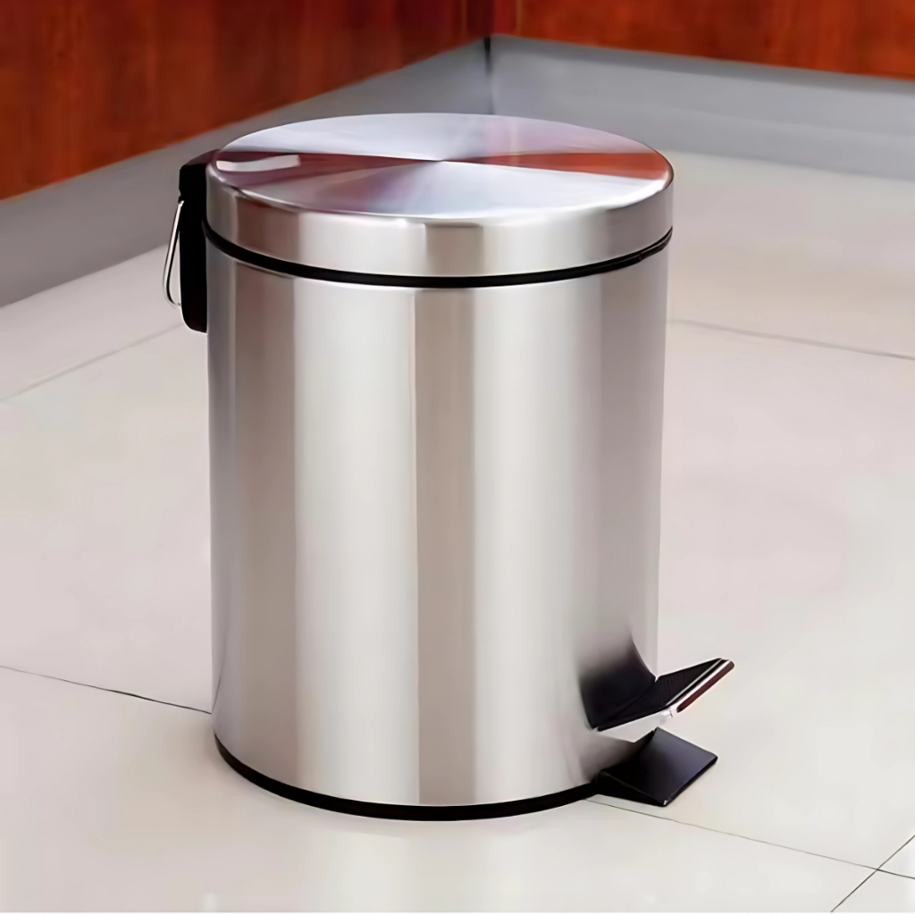 Lixeira Banheiro Inox 5 Litros + Escova Sanitária Inox Ou Itens Avulsos — imagen 2