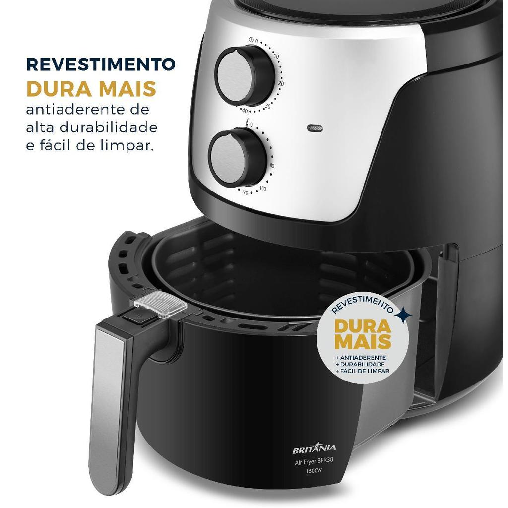 Air Fryer Britânia 4,2L Dura Mais 1500W BFR38 — imagen 5