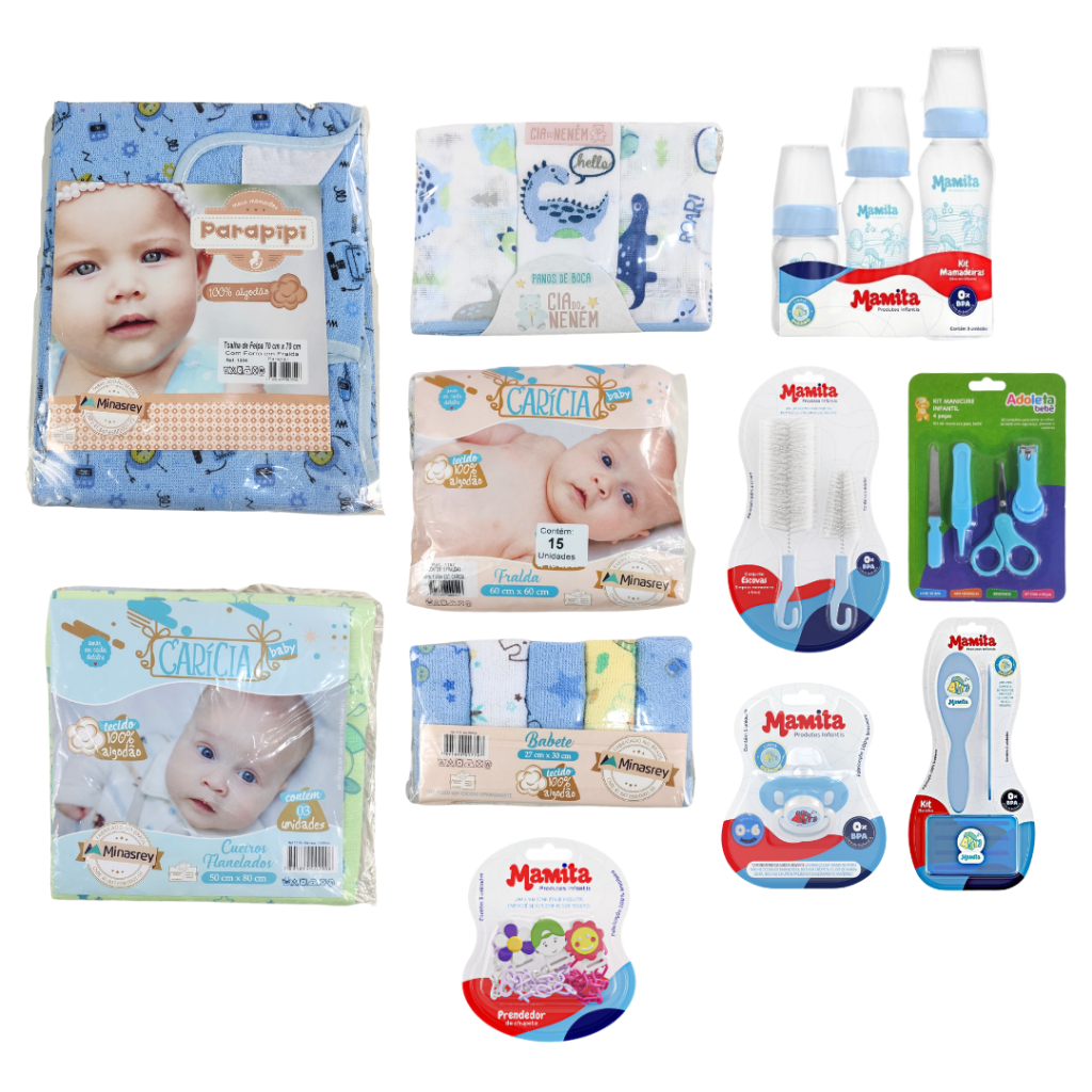 Kit Completo Banho Bebê - Banheira 22L Toalha Mamadeira Kit Fralda 5UN Roupão Balde Bacia Ítens Para o Enxoval e Higiene — imagen 5