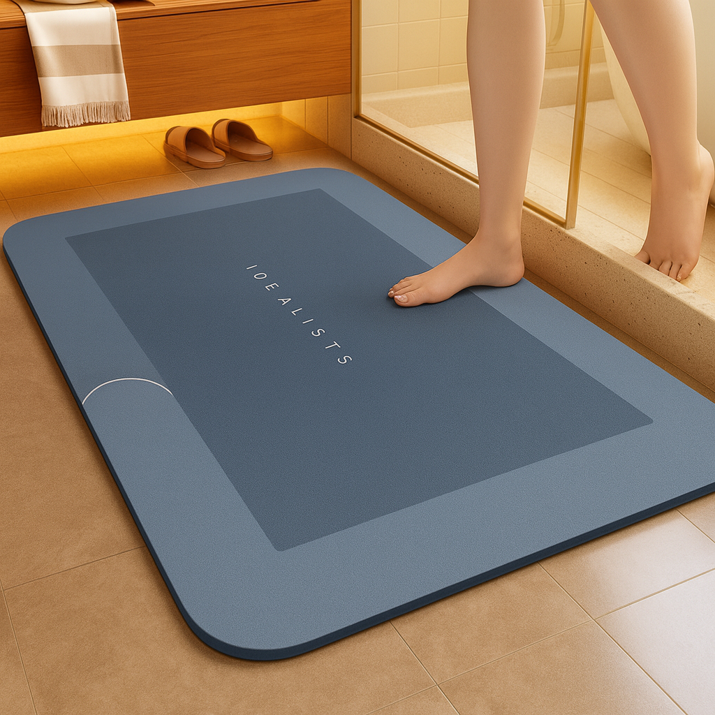 kit Tapete para Banheiro de Secagem Rápida e Super Absorvente Ideal para Chuveiro Cozinha e Varanda