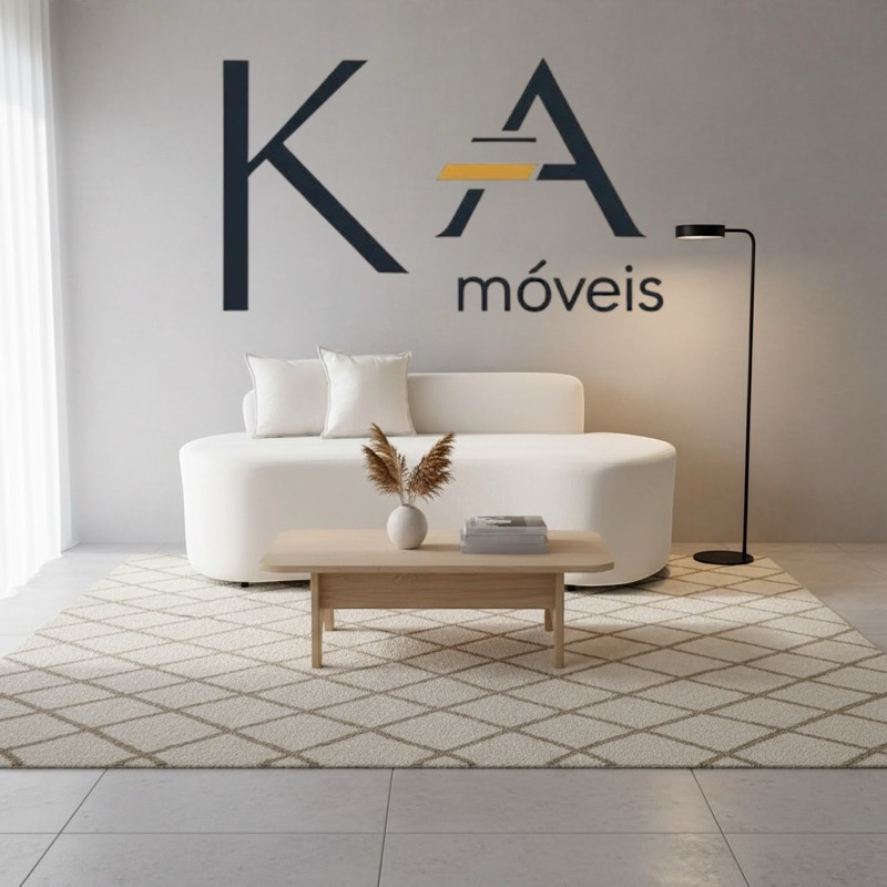 Sofá Decorativo Orgânico Curvo Sala de Estar Feijão 100cm Veludo - KA Móveis