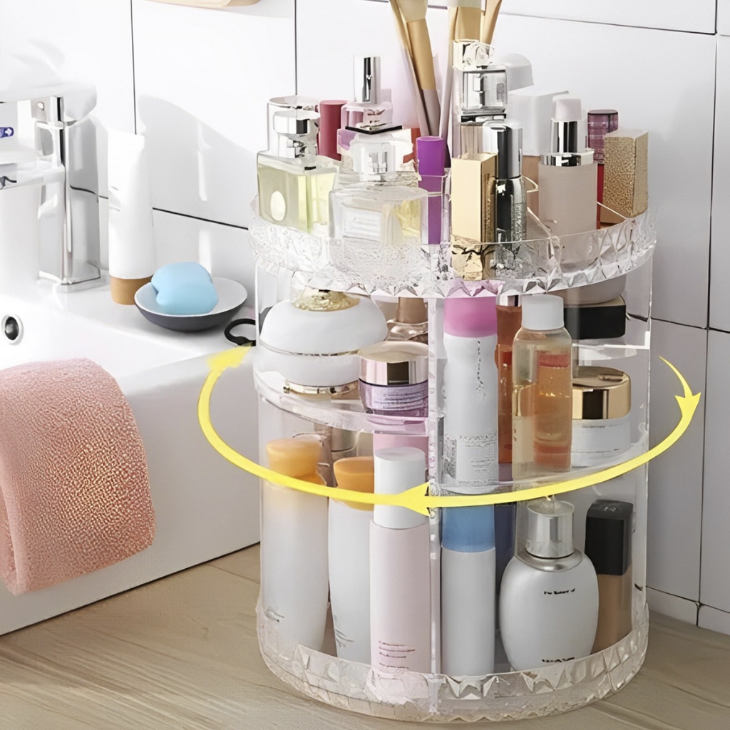 Organizador de maquiagem Acrílico  Giratório 360º Suporte Para Cosméticos — imagen 7