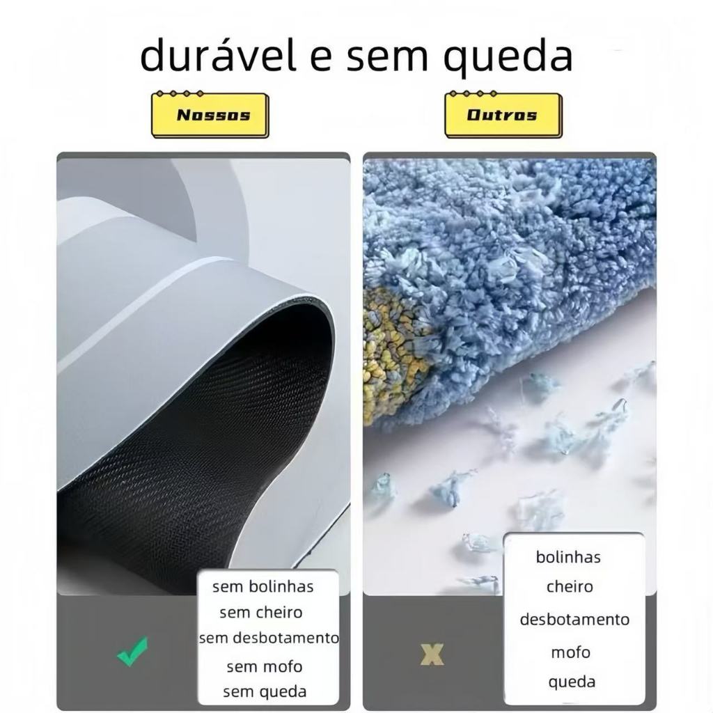 kit Tapete para Banheiro de Secagem Rápida e Super Absorvente Ideal para Chuveiro Cozinha e Varanda — imagen 3