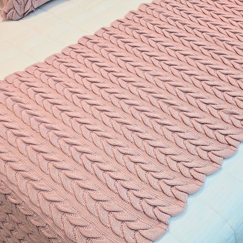 Kit Peseira Manta Tricot Sofá Cama Casal Queen King Aconchego Home Decor + 2 Capas Almofadas — imagen 6