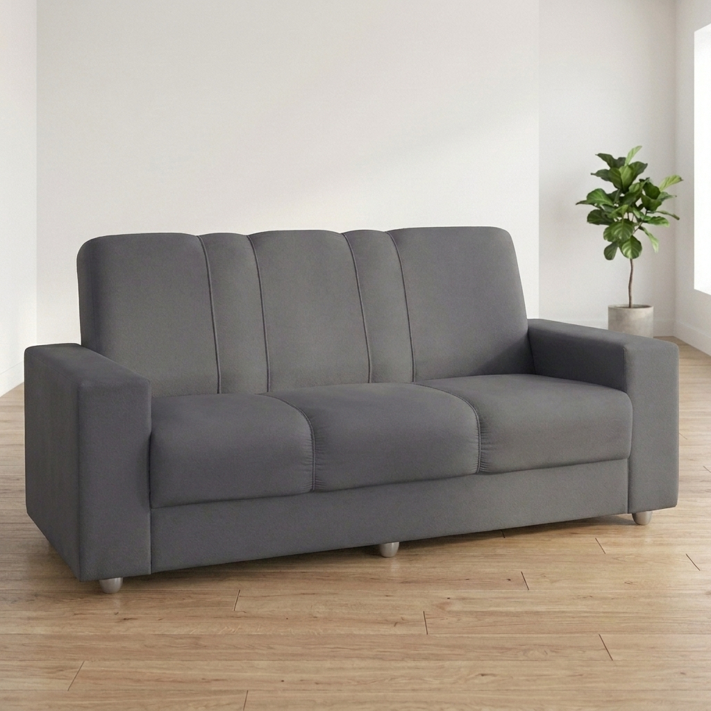 Sofá Roma 3 lugares Suede - Sofá Casa