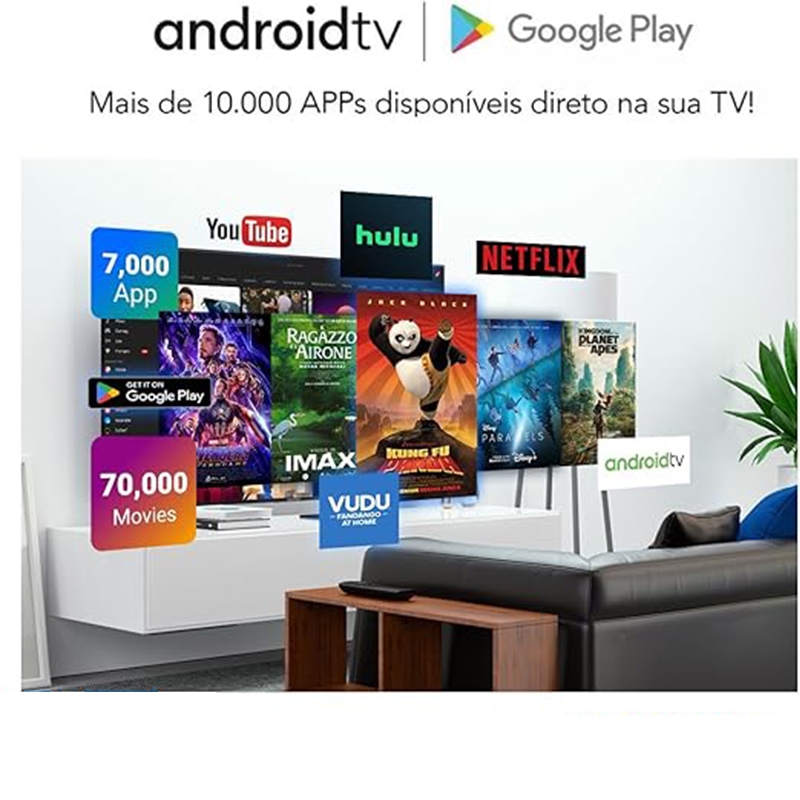 Smart TV 24/32 polegadas LED HD Wi-Fi TV 60Hz 32wdsnbx 100/240v Android 14 — imagen 3