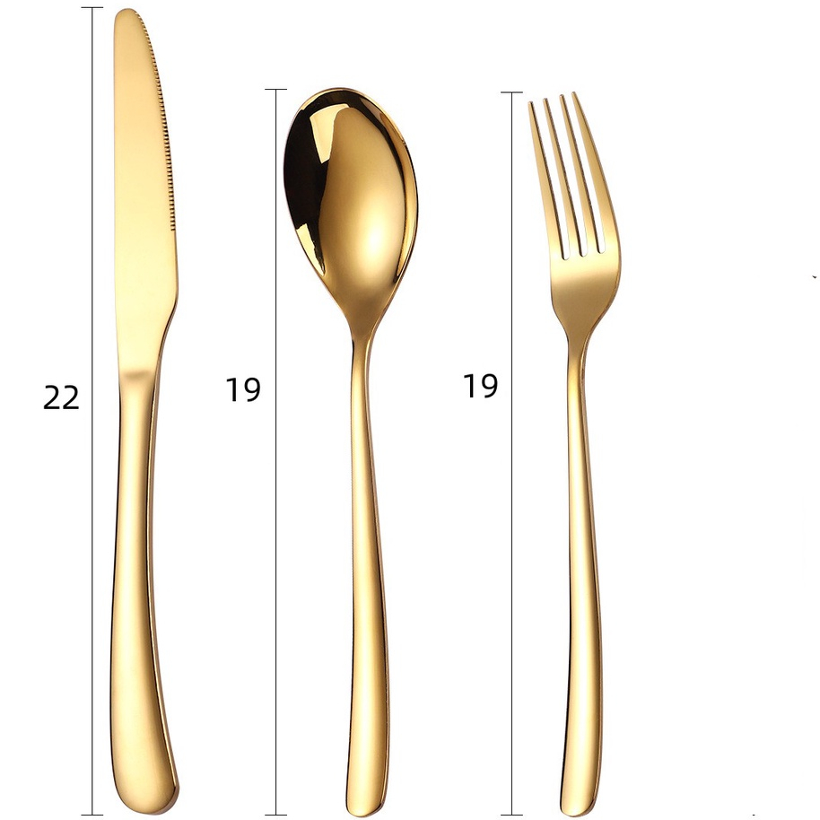 18 Peças Talheres Garfo Faca Colher de Mesa Casa Cozinha, 6 Peças Colher / 6 Peças Faca / 6 Peças Garfo — imagen 5