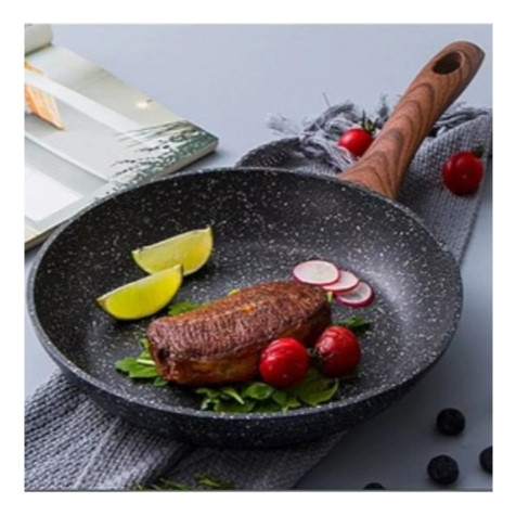 2/1 Frigideira 16 e 18cm Granito Antiaderente Indução de Alumínio Revestimento Cerâmico Premium Cabo Madeira — imagen 2