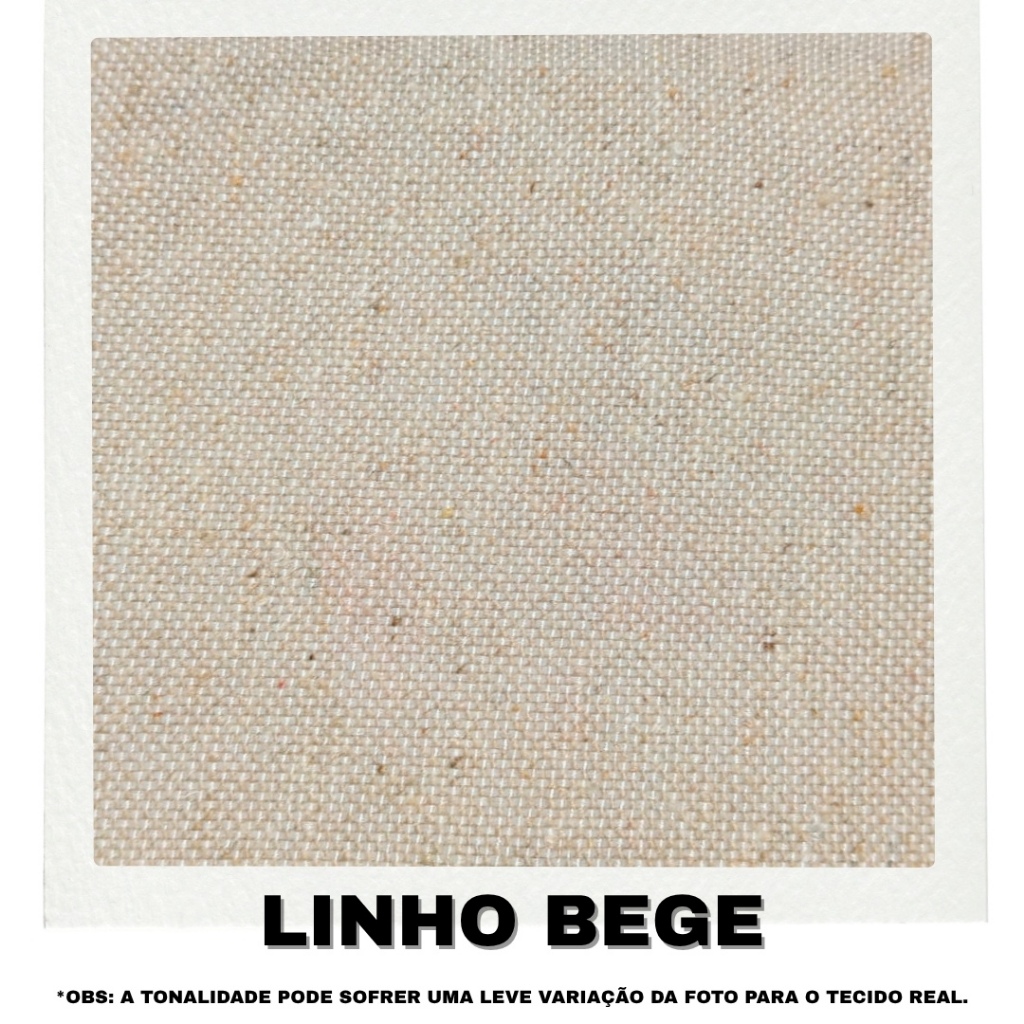 Sofá 4 Lugares Beny com Chaise Esquerdo Linho Bege — imagen 7